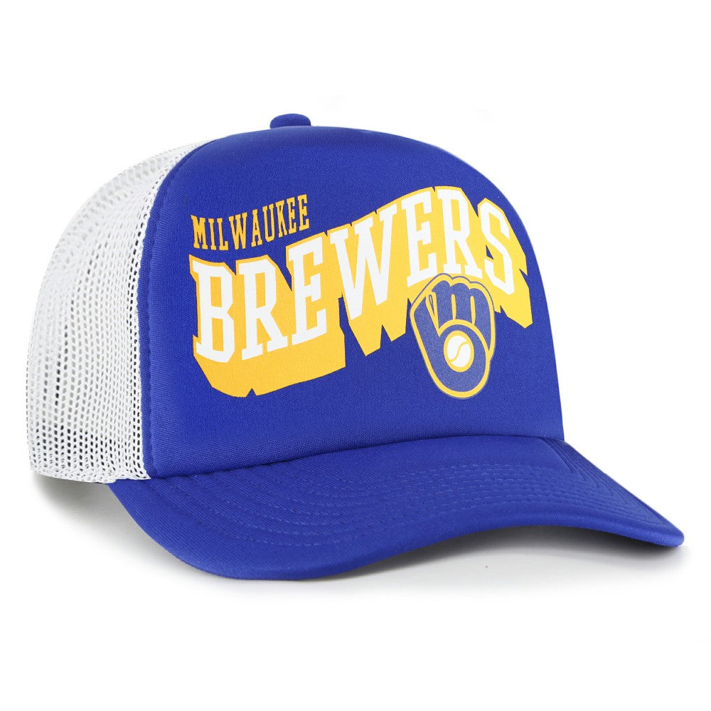 Milwaukee Brewers '47 Meander Foam Trucker Snapback Hat Sale