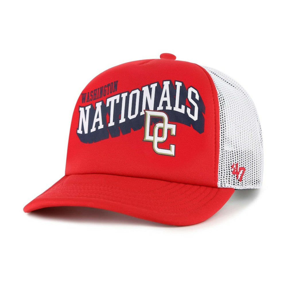 Washington Nationals '47 Meander Foam Trucker Snapback Hat Online