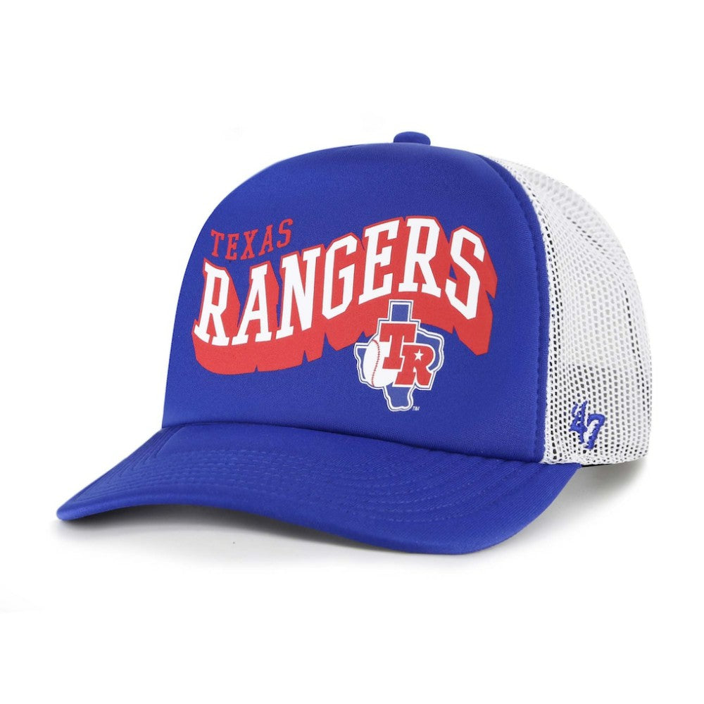 Texas Rangers '47 Meander Foam Trucker Snapback Hat Sale