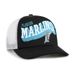 Miami Marlins '47 Meander Foam Trucker Snapback Hat On Sale