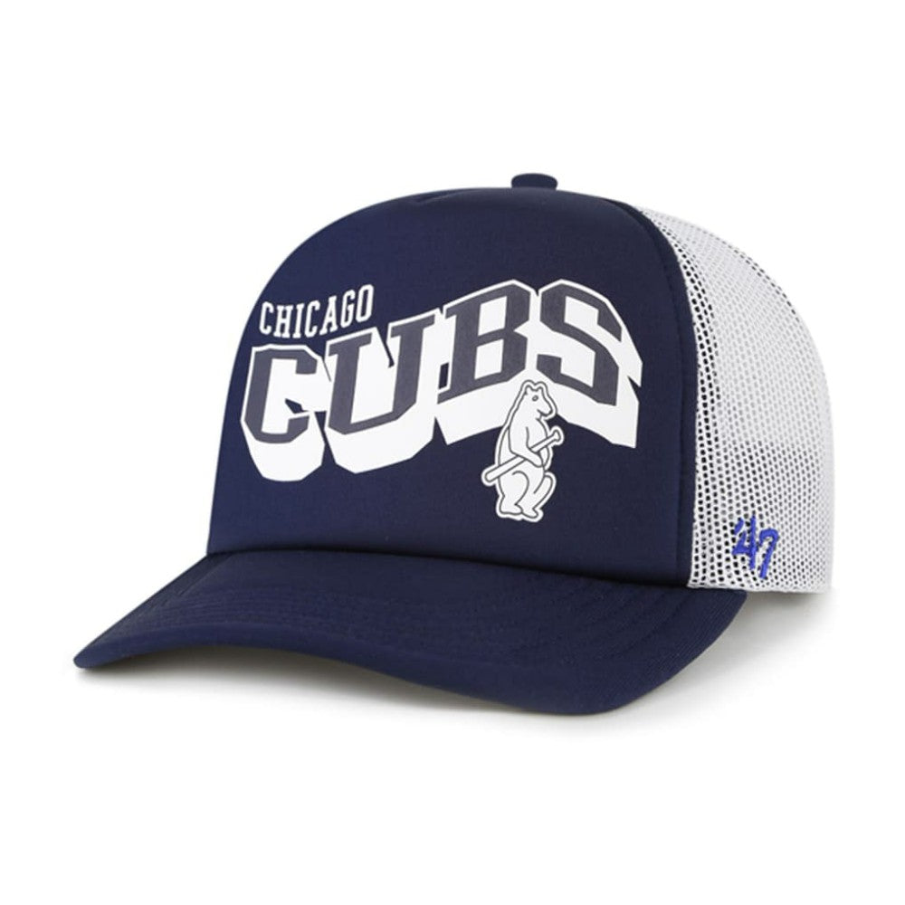 Chicago Cubs '47 Meander Foam Trucker Snapback Hat Online
