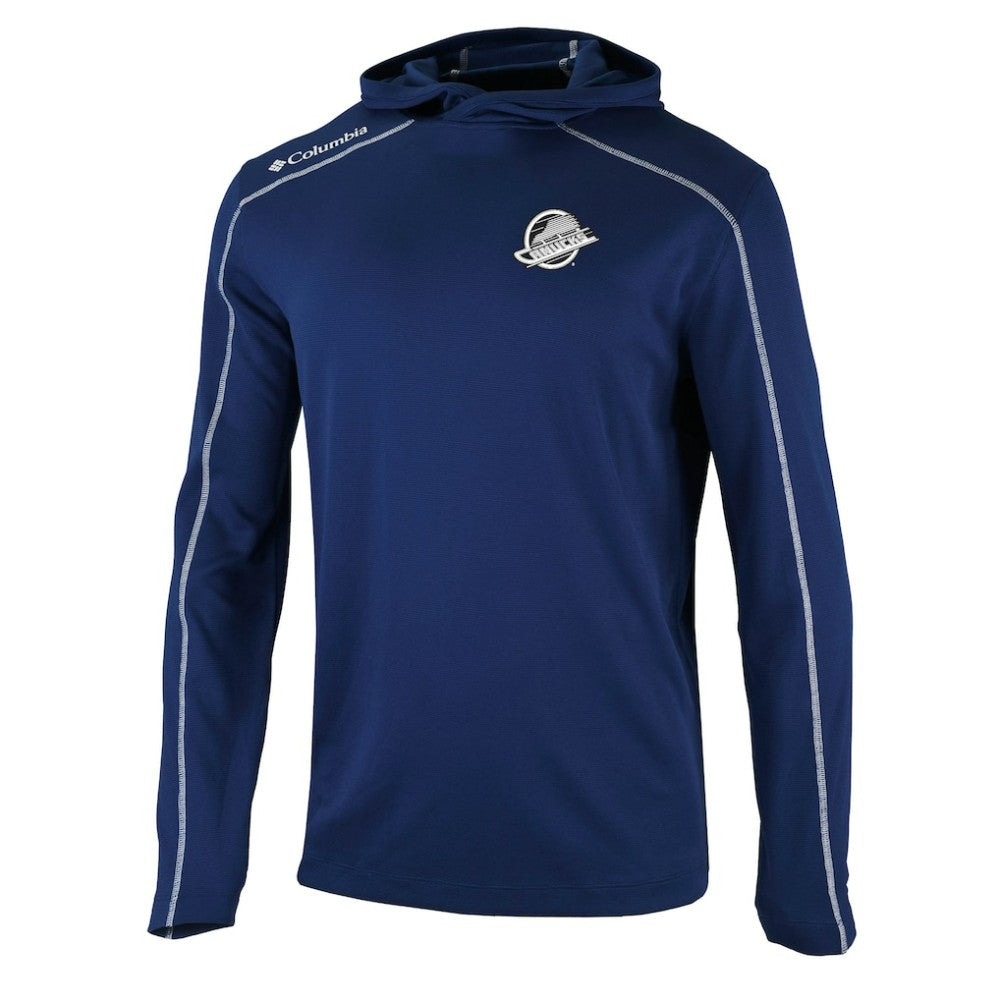 Vancouver Canucks - Columbia Shotgun Omni-Wick Pullover Hoodie Navy