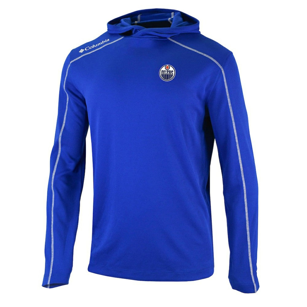 Edmonton Oilers - Columbia Shotgun Omni-Wick Pullover Hoodie Royal
