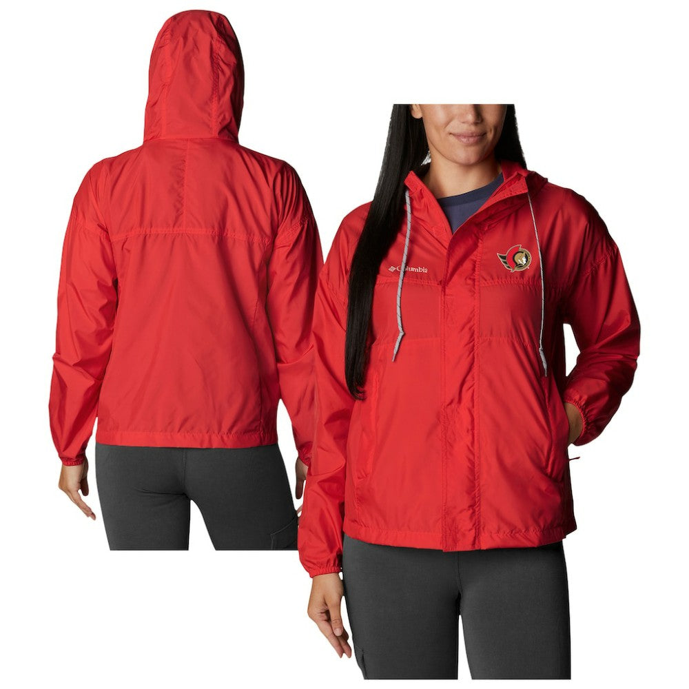 Ottawa Senators - Columbia Women's Flash Challenger Omni-Wick Hoodie Full-Zip Windbreaker Red