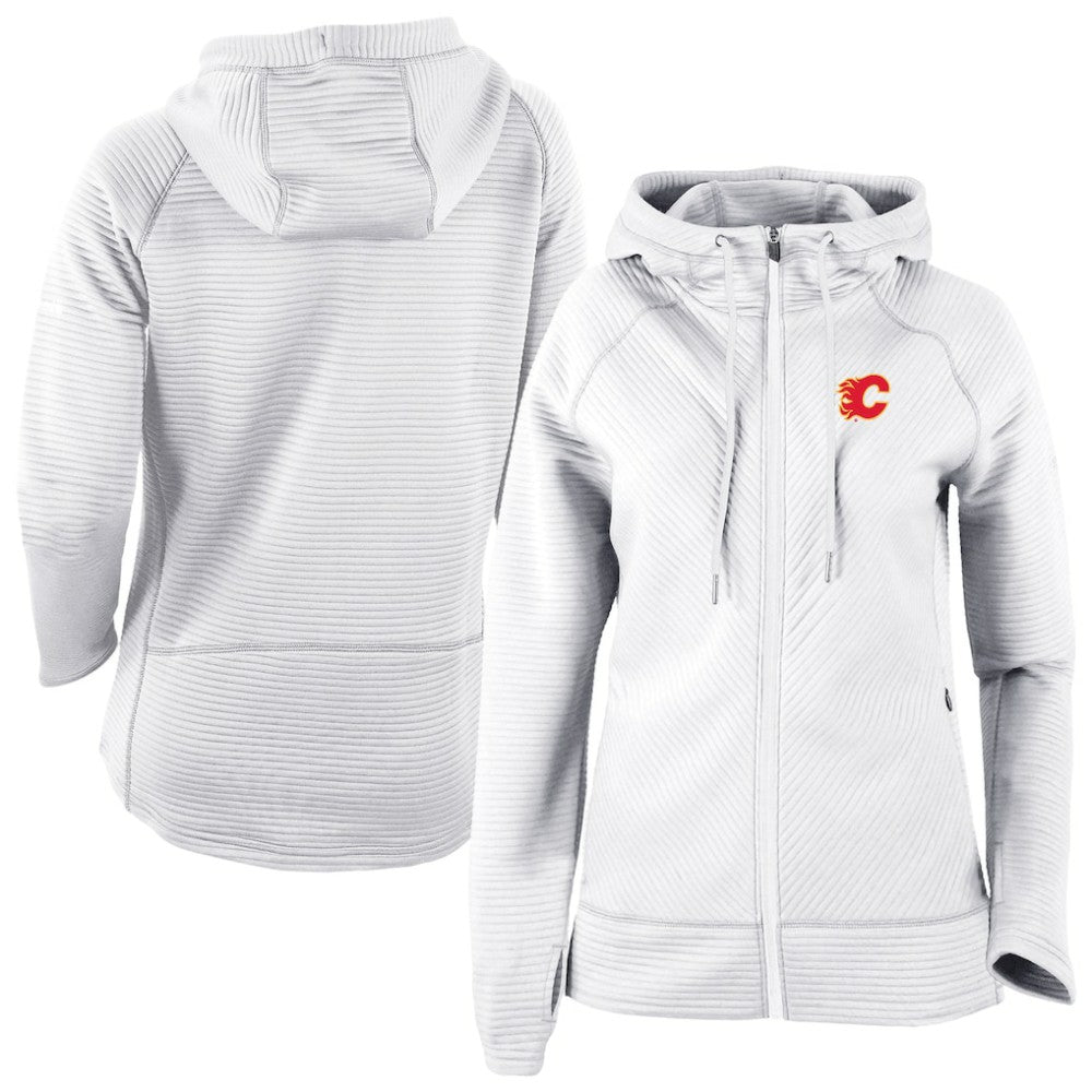 Calgary Flames - Columbia Omni-Wick Pack It Up Full-Zip Jacket White