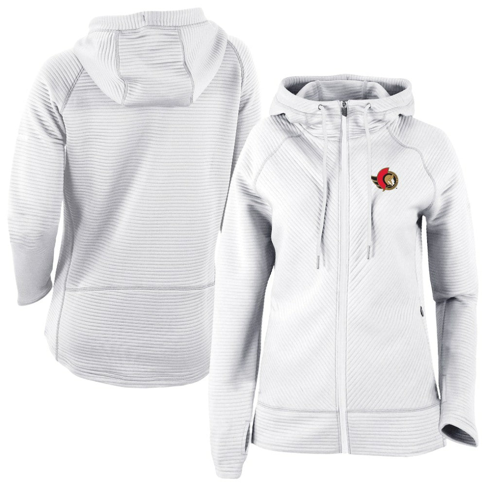 Ottawa Senators - Columbia Omni-Wick Pack It Up Full-Zip Jacket White