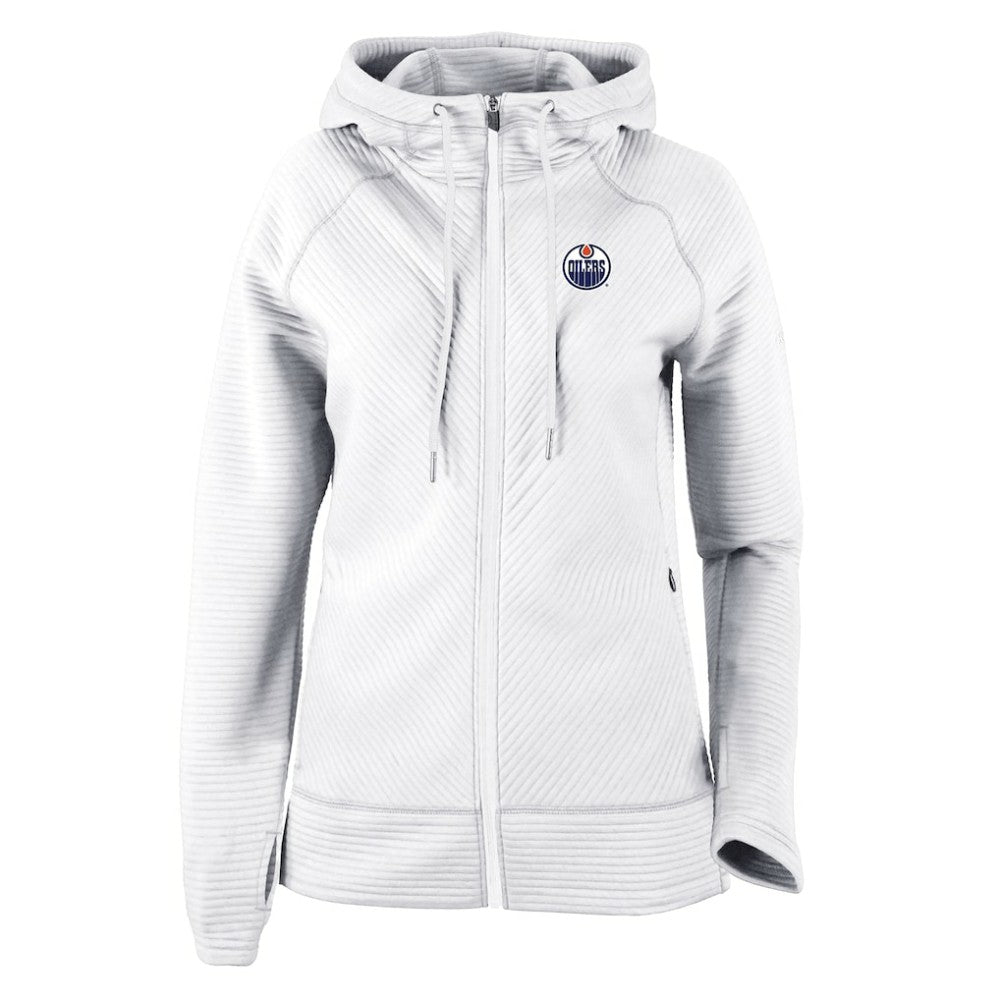 Edmonton Oilers - Columbia Omni-Wick Pack It Up Full-Zip Jacket White