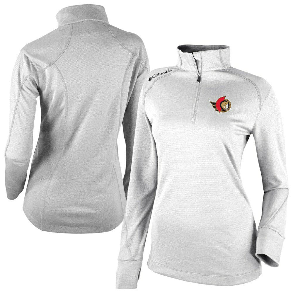 Ottawa Senators - Columbia Women's Omni-Wick Shotgun 2.0 Quarter-Zip Pullover Top White