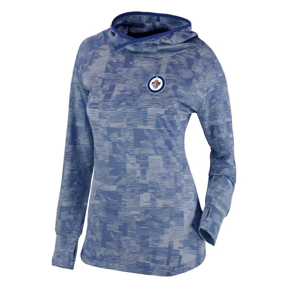 Winnipeg Jets - Columbia Women's Omni-Wick Sunday Ball Pullover Hoodie Navy
