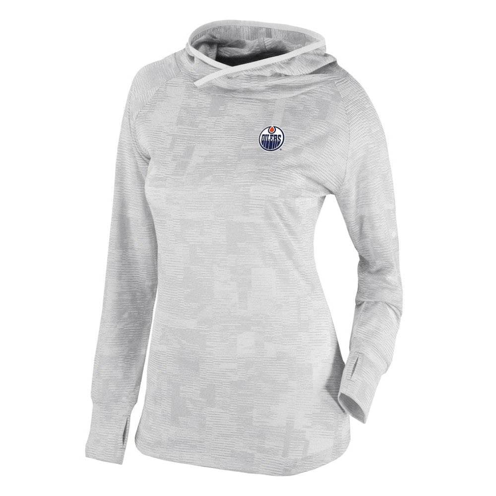 Edmonton Oilers - Columbia Women's Omni-Wick Sunday Ball Pullover Hoodie White