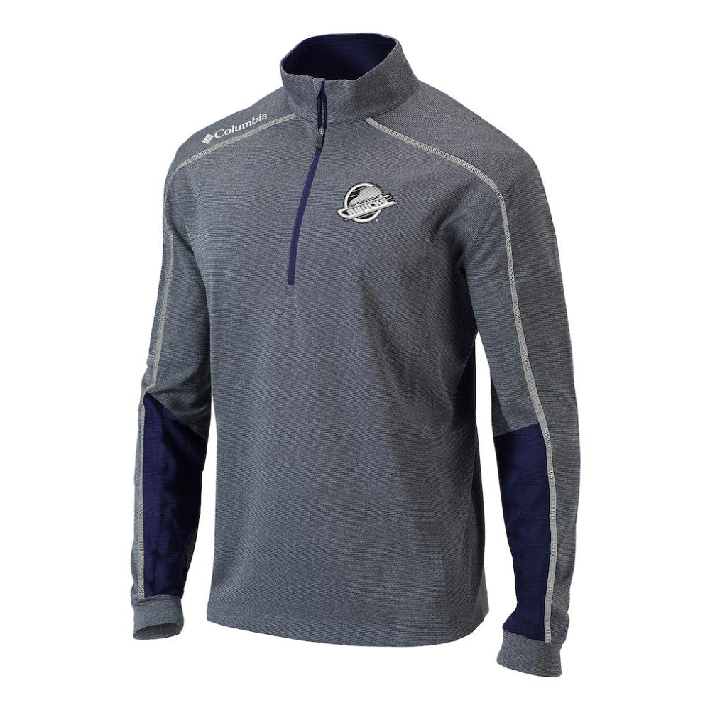 Vancouver Canucks - Columbia Omni-Wick Shotgun 2.0 Quarter-Zip Pullover Top Navy