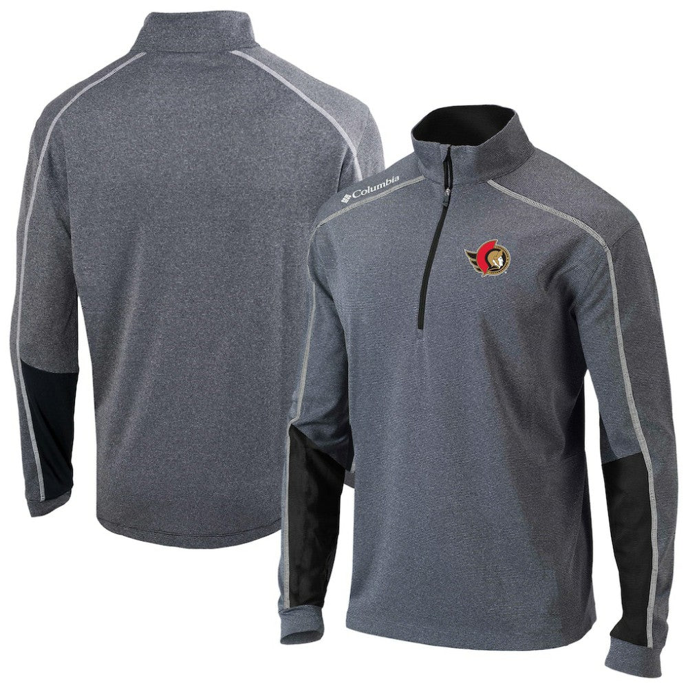 Ottawa Senators - Columbia Omni-Wick Shotgun 2.0 Quarter-Zip Pullover Top Black