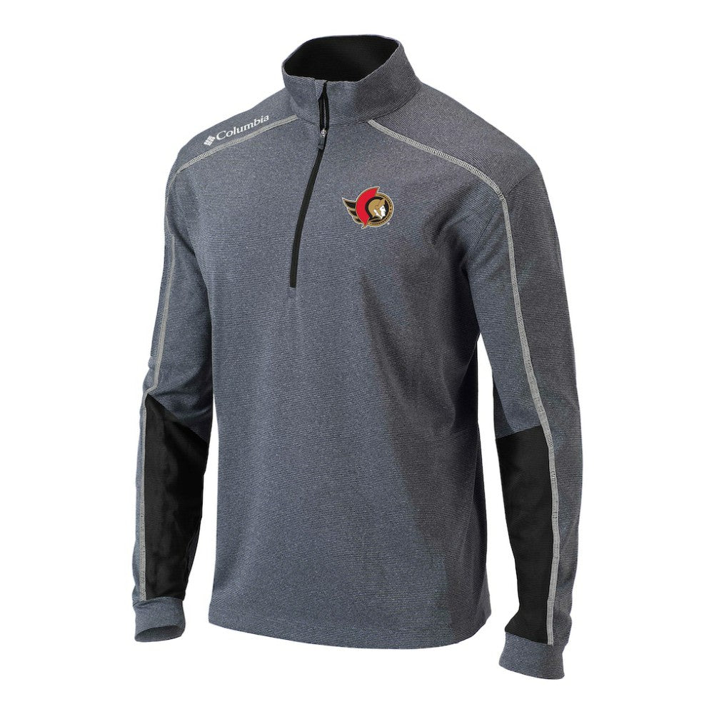 Ottawa Senators - Columbia Omni-Wick Shotgun 2.0 Quarter-Zip Pullover Top Black