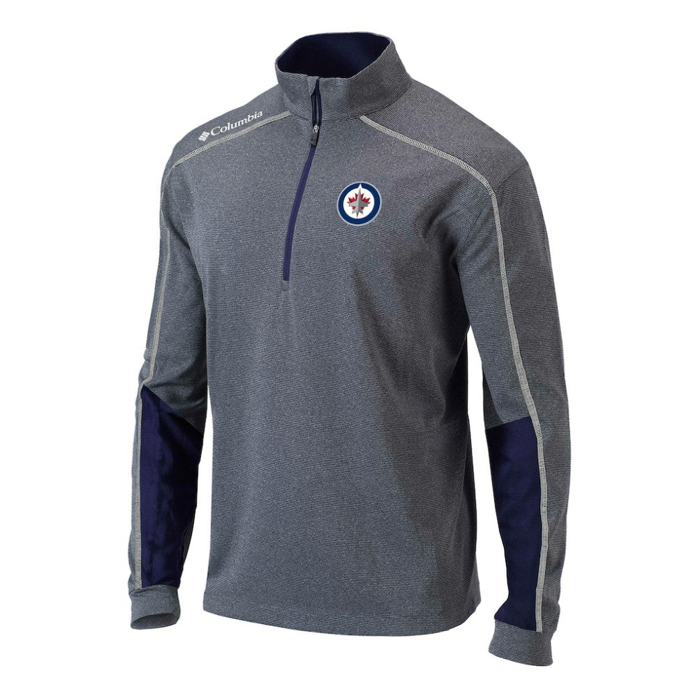 Winnipeg Jets - Columbia Omni-Wick Shotgun 2.0 Quarter-Zip Pullover Top Navy