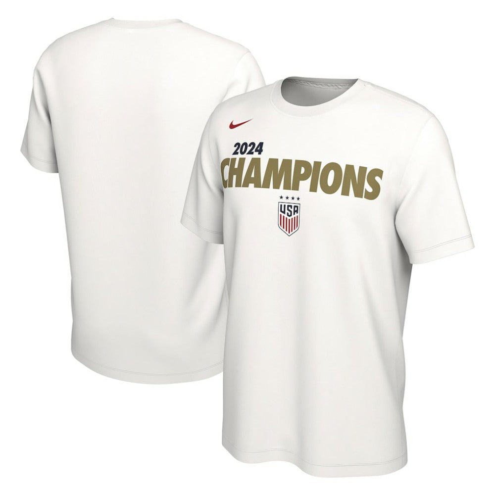 Nike USWNT 2024 Summer Olympics Gold Medal T-Shirts - White
