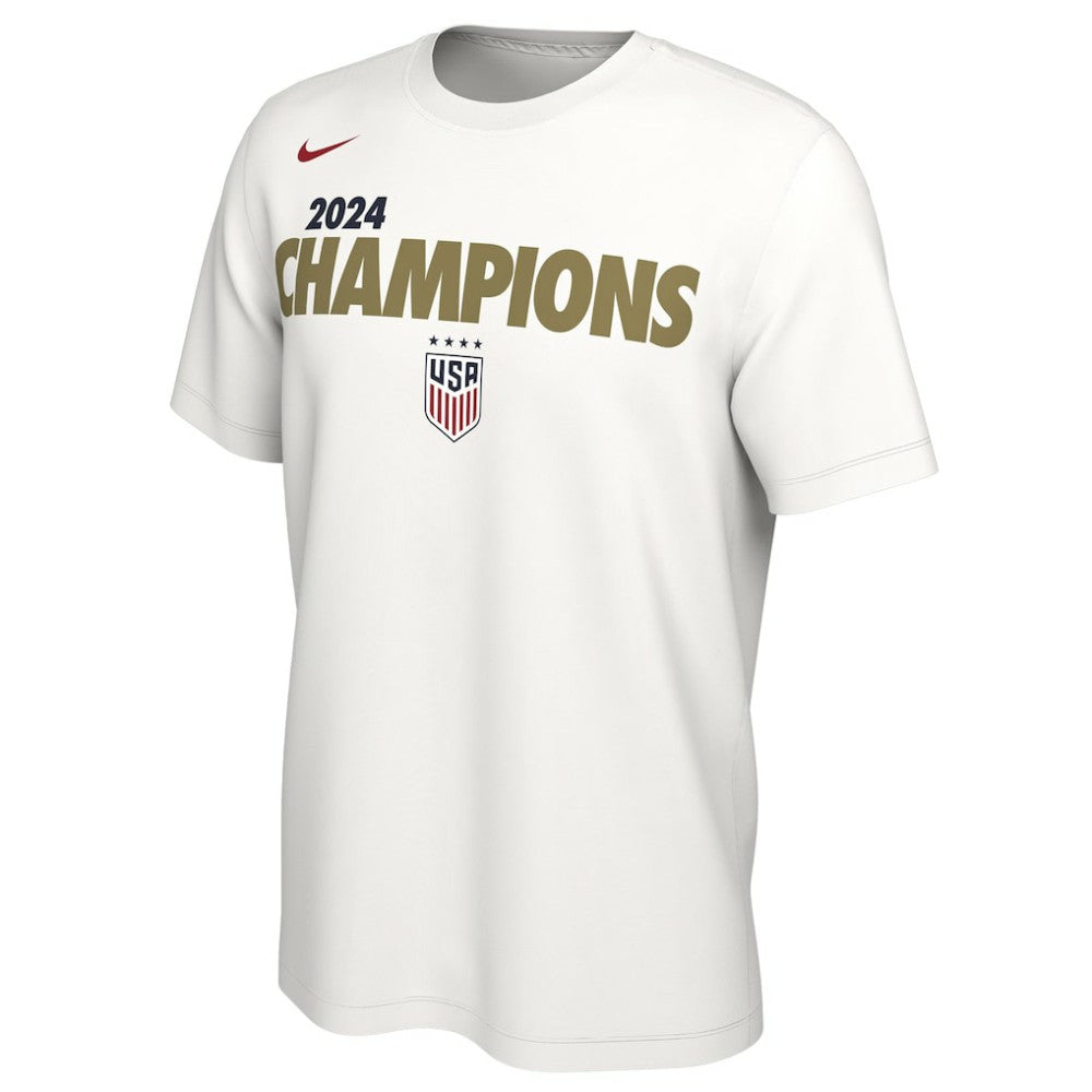 Nike USWNT 2024 Summer Olympics Gold Medal T-Shirts - White