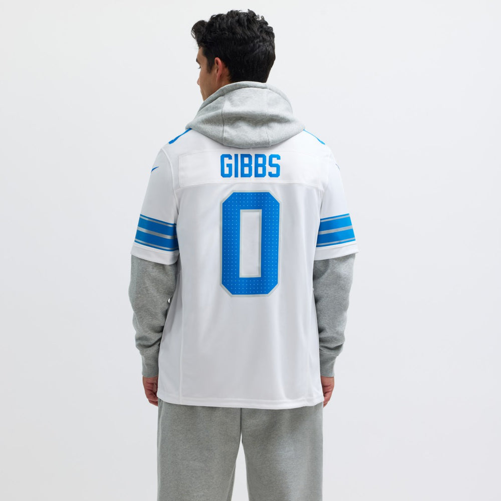 Jahmyr Gibbs Detroit Lions Vapor F.U.S.E. Limited Jersey White - Nike
