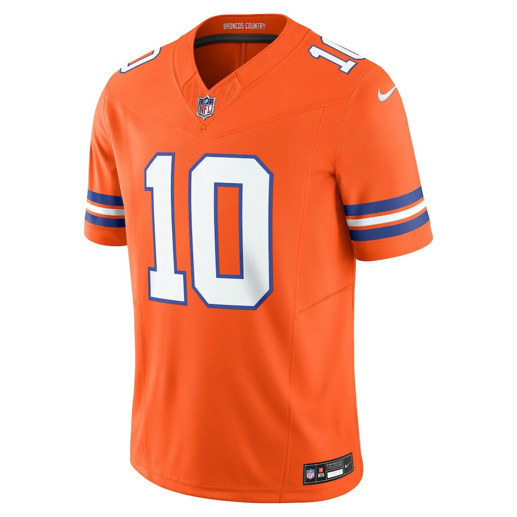 Bo Nix Denver Broncos Vapor F.U.S.E. Limited Jersey - Orange | NFL Jerseys