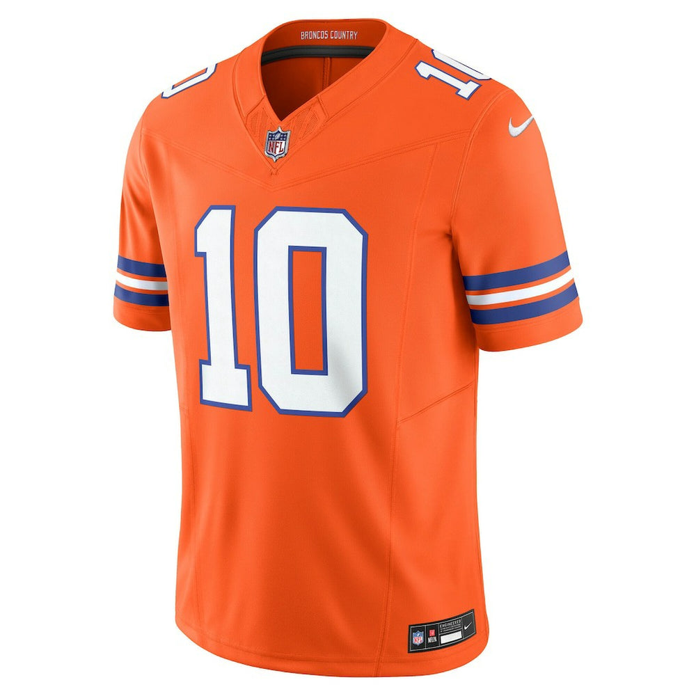 Bo Nix Denver Broncos Vapor F.U.S.E. Limited Jersey Orange - Nike