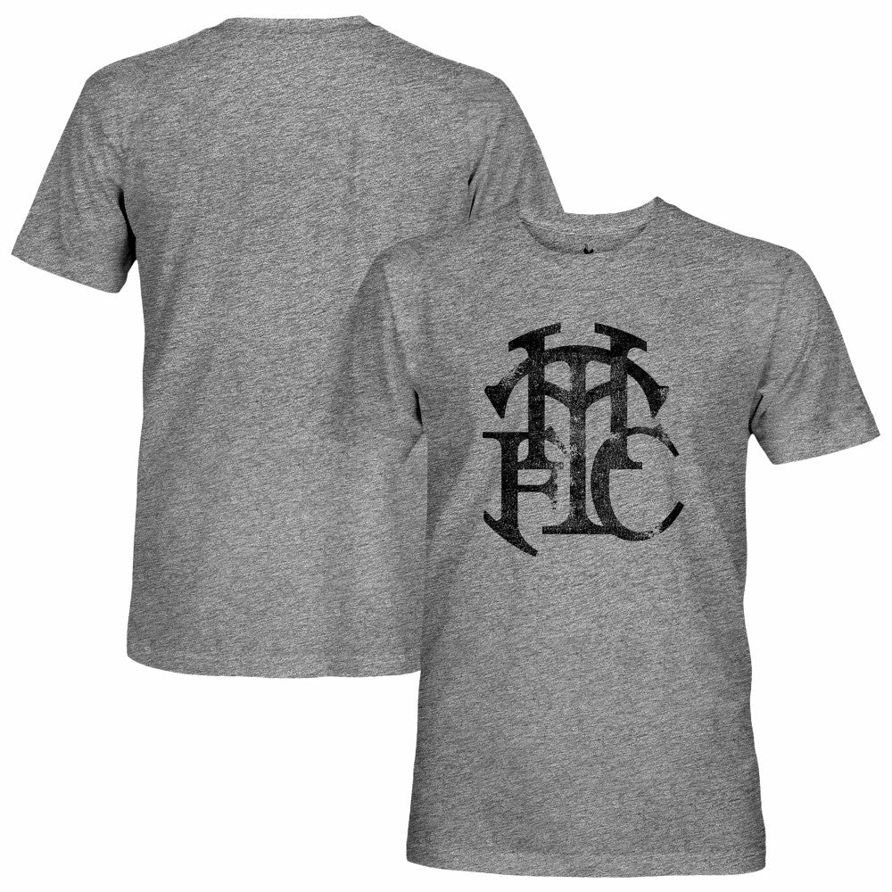 Tottenham Hotspur 1863FC Retro Word Vintage Tri-Blend T-Shirts - Heather Gray