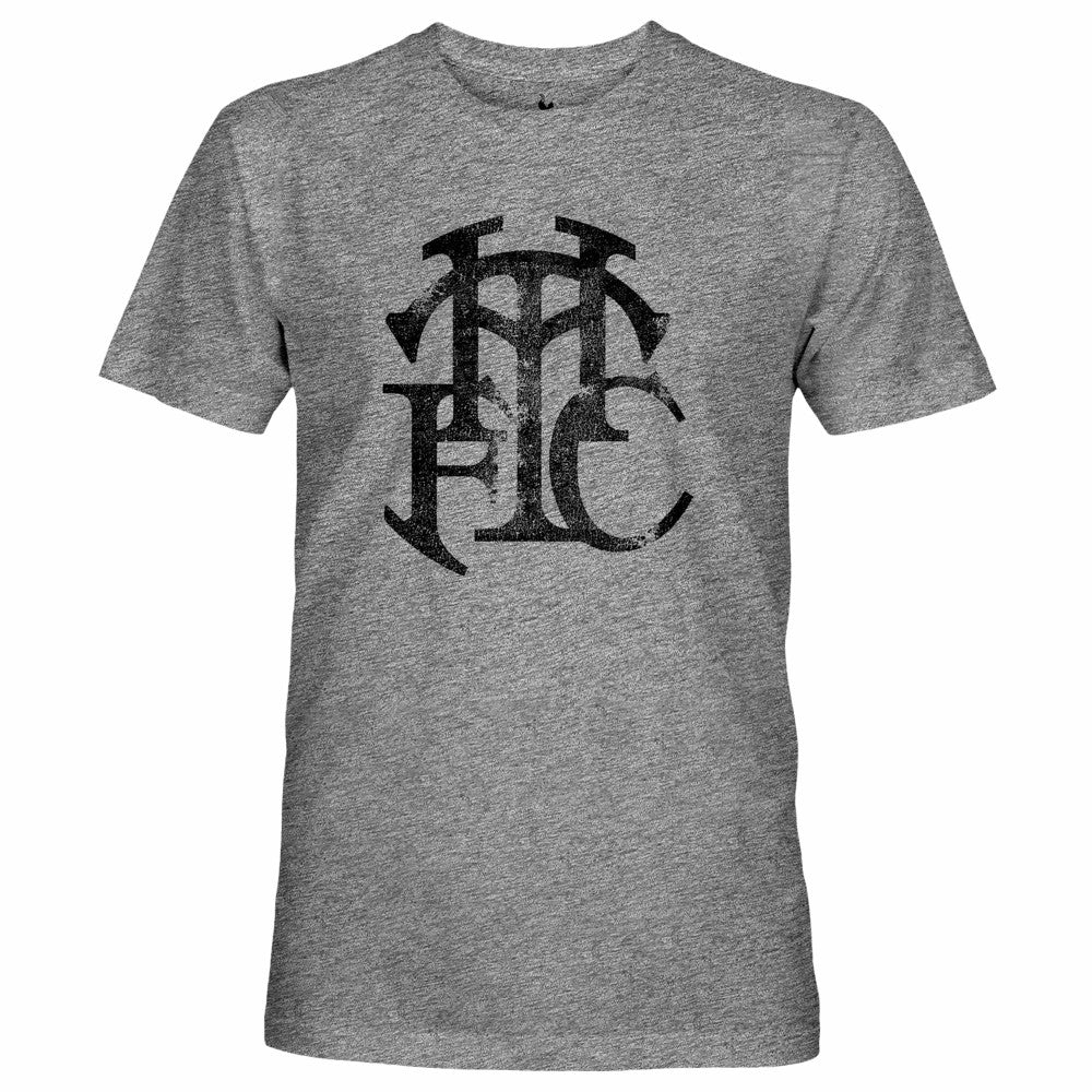 Tottenham Hotspur 1863FC Retro Word Vintage Tri-Blend T-Shirts - Heather Gray