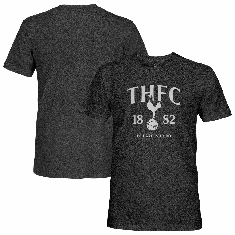 Tottenham Hotspur 1863FC Established Location Vintage Tri-Blend T-Shirts - Black
