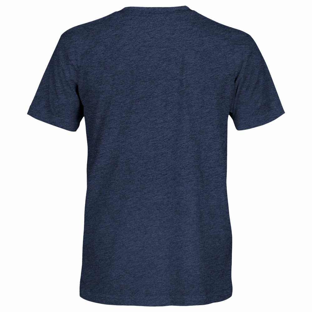 Tottenham Hotspur 1863FC Retro Mono Badge Vintage Tri-Blend T-Shirts - Navy