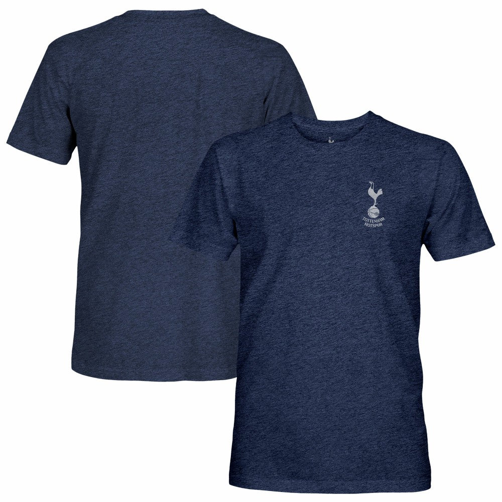 Tottenham Hotspur 1863FC Left Mono Badge Vintage Tri-Blend T-Shirts - Navy