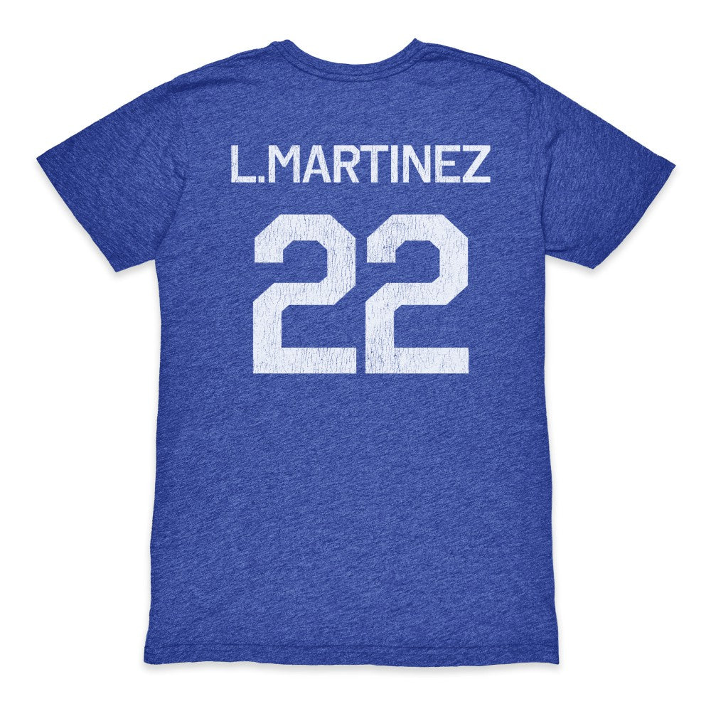 Lautaro Martinez Argentina National Team 1863FC Retro Player Tri-Blend T-Shirts - Blue