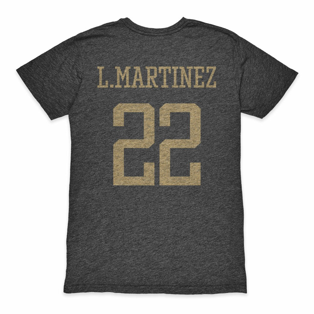 Lautaro Martinez Argentina National Team 1863FC Retro Player Tri-Blend T-Shirts - Black