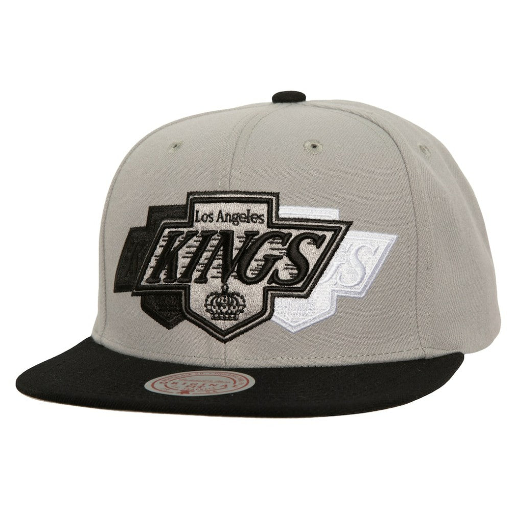 Los Angeles Kings - Mitchell & Ness Soul Triple Up Snapback Hat Gray