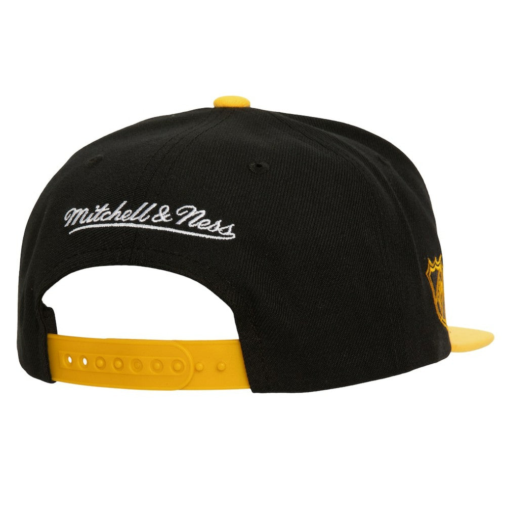 Boston Bruins Mitchell & Ness Soul Triple Up Snapback Hat Black