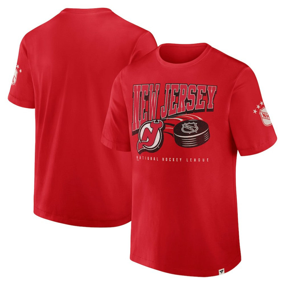 New Jersey Devils - Fanatics Decades Collection Made To Last T-Shirt Red