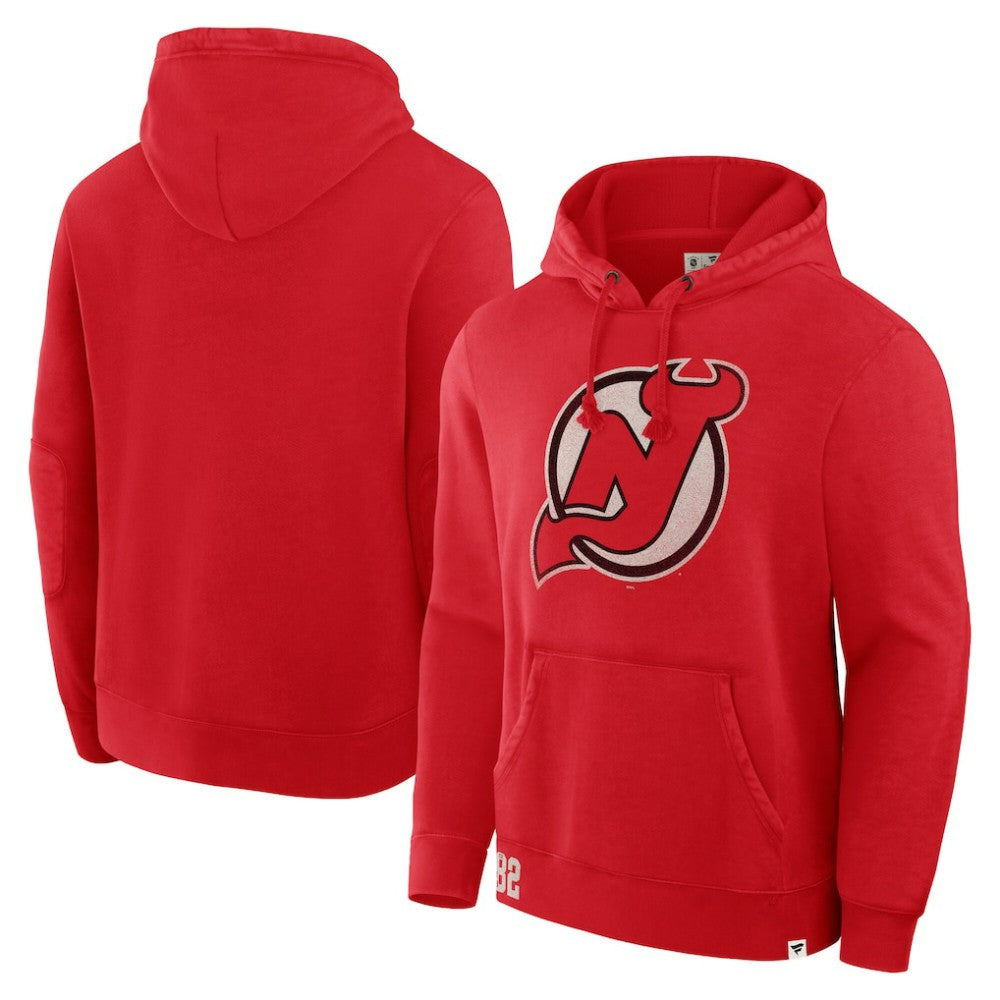 New Jersey Devils - Fanatics Decades Collection Tradition Hoodie Red