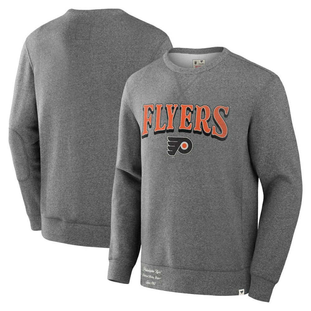 Philadelphia Flyers - Fanatics Decades Collection Legendary Fleece Pullover Sweatshirt Heather Gray