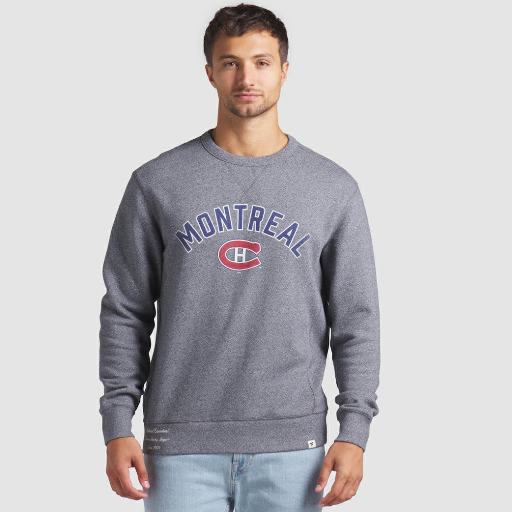 Montreal Canadiens - Fanatics Decades Collection Legendary Fleece Pullover Sweatshirt Heather Gray
