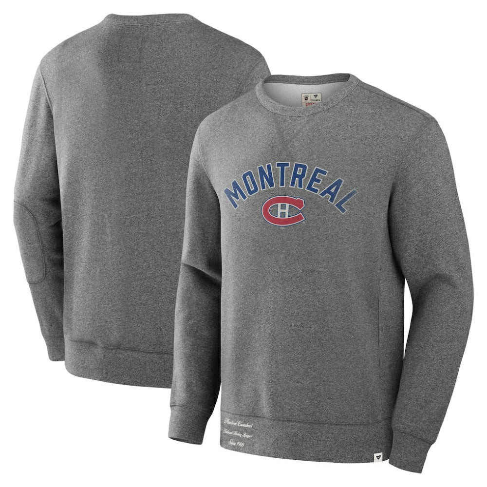 Montreal Canadiens - Fanatics Decades Collection Legendary Fleece Pullover Sweatshirt Heather Gray
