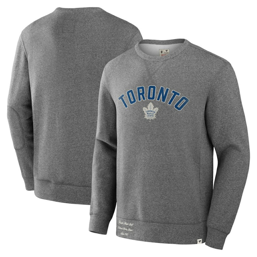 Toronto Maple Leafs - Fanatics Decades Collection Legendary Fleece Pullover Sweatshirt Heather Gray