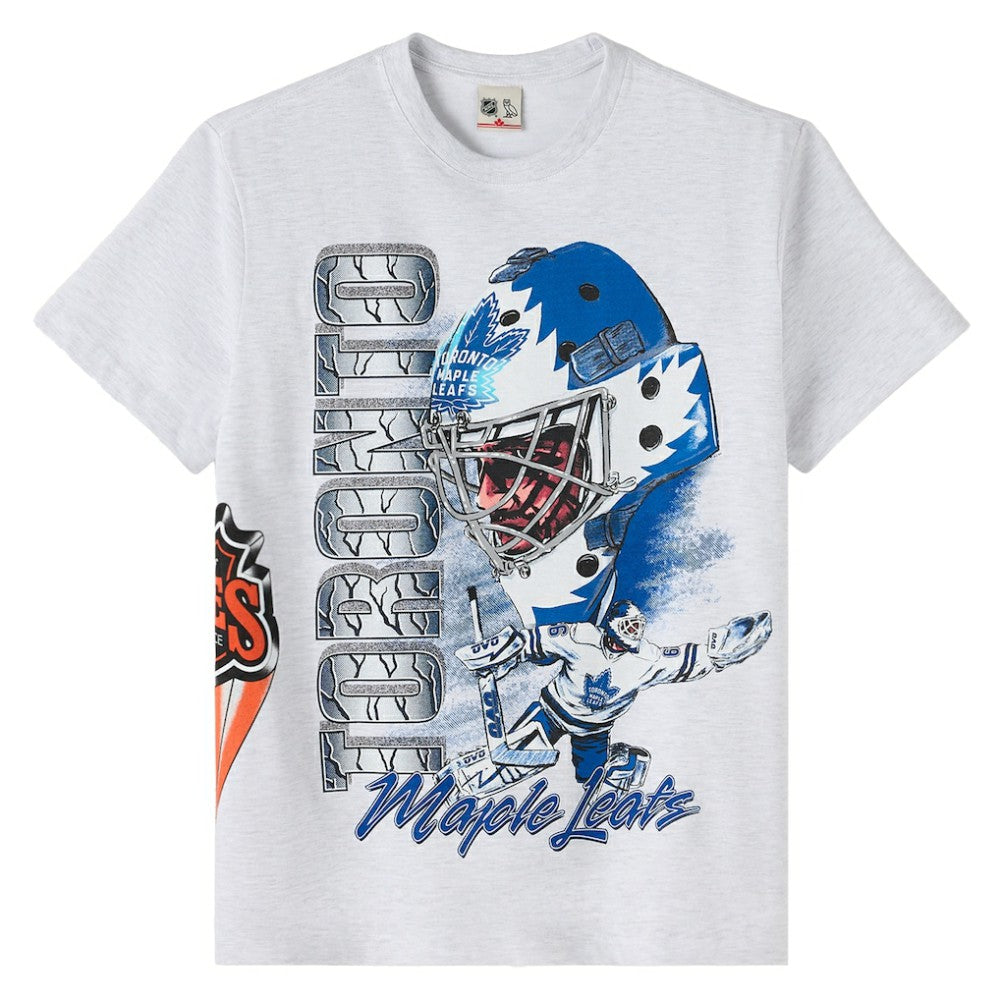 Toronto Maple Leafs - OVO x NHL Retro T-Shirt Heather Gray