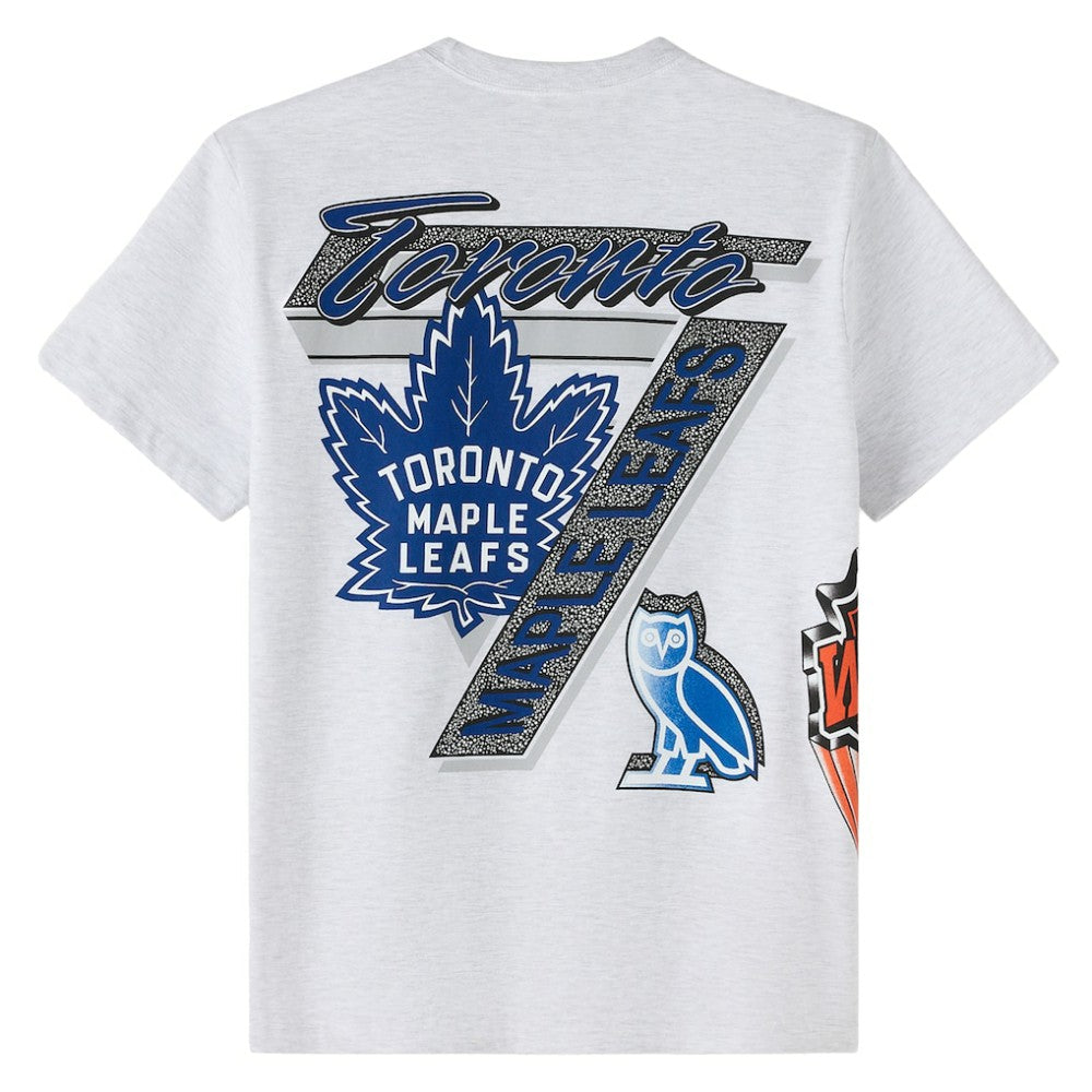 Toronto Maple Leafs - OVO x NHL Retro T-Shirt Heather Gray