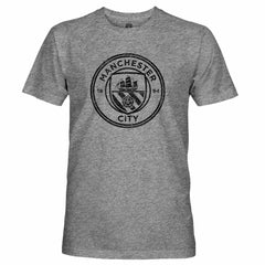 Manchester City 1863FC Mono Badge Retro Tri-Blend T-Shirts - Heather Gray