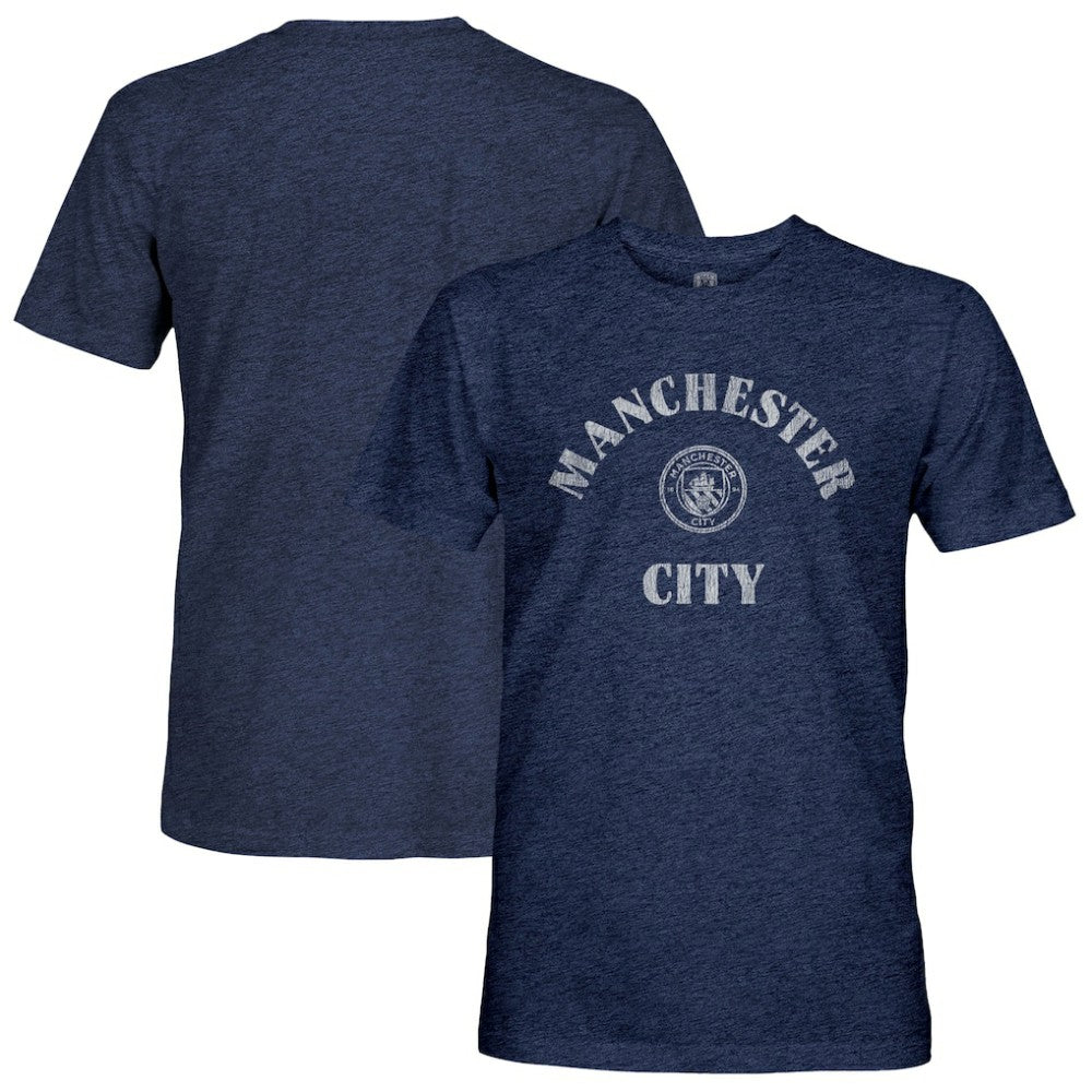 Manchester City 1863FC Team Arch Retro Tri-Blend T-Shirts - Navy