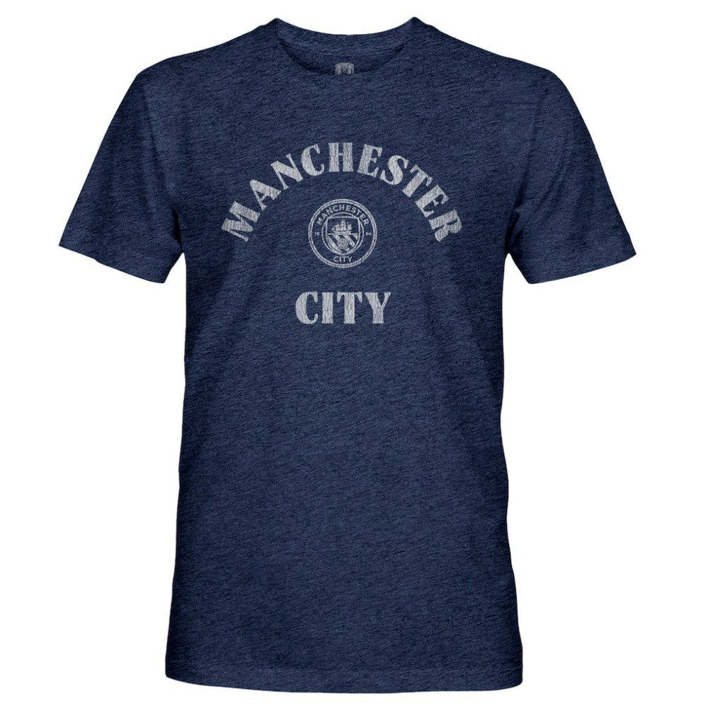 Manchester City 1863FC Team Arch Retro Tri-Blend T-Shirts - Navy