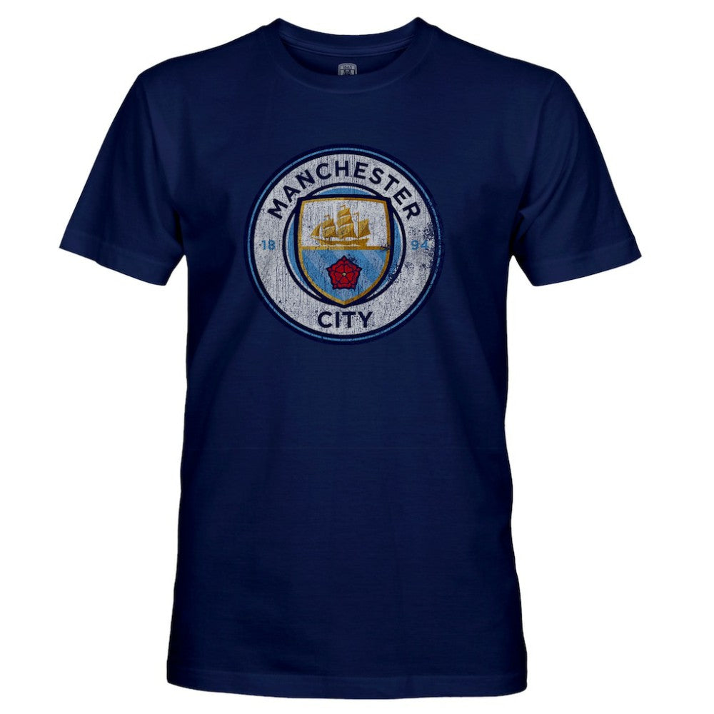 Manchester City 1863FC Badge T-Shirts - Navy