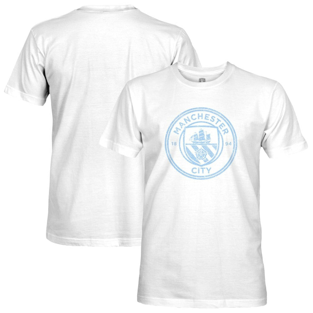 Manchester City 1863FC Mono Badge T-Shirts - White