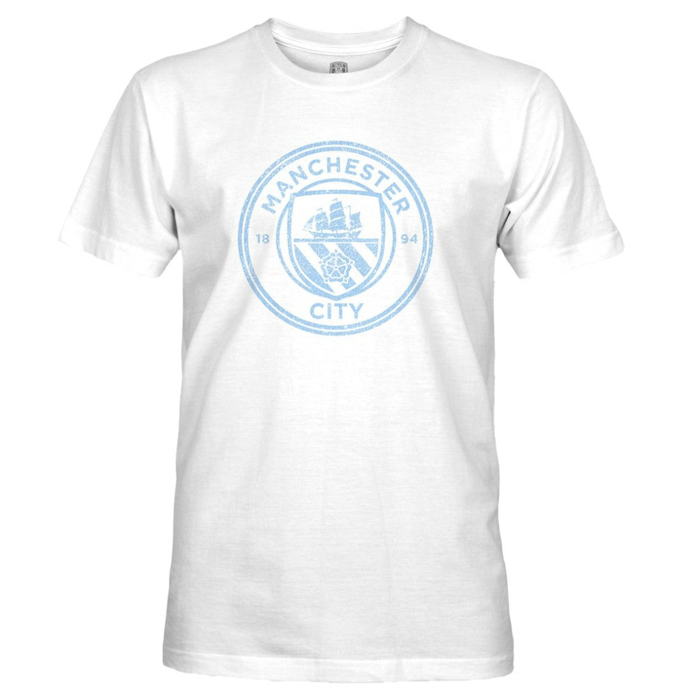 Manchester City 1863FC Mono Badge T-Shirts - White