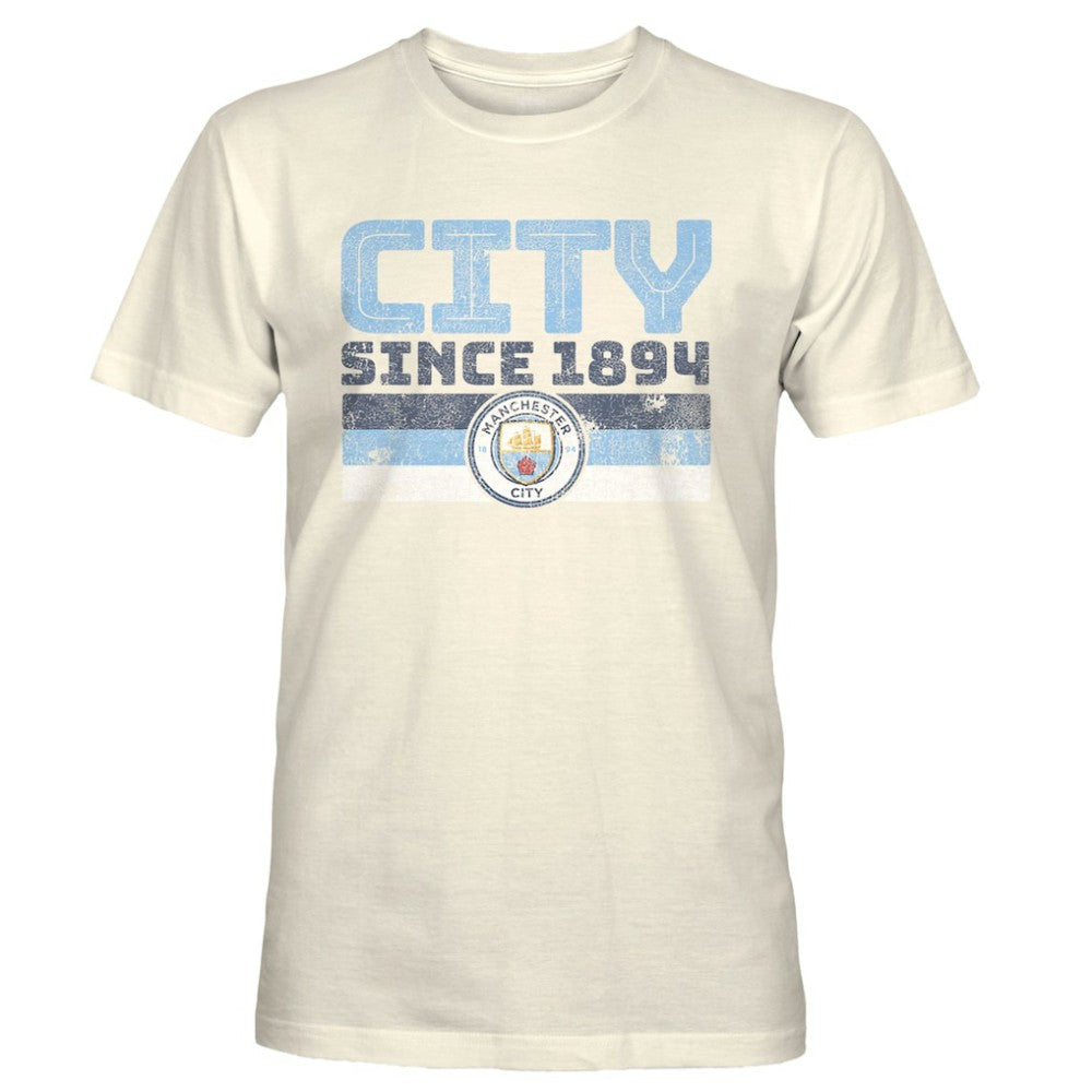 Manchester City 1863FC Retro Stripes T-Shirts - Tan