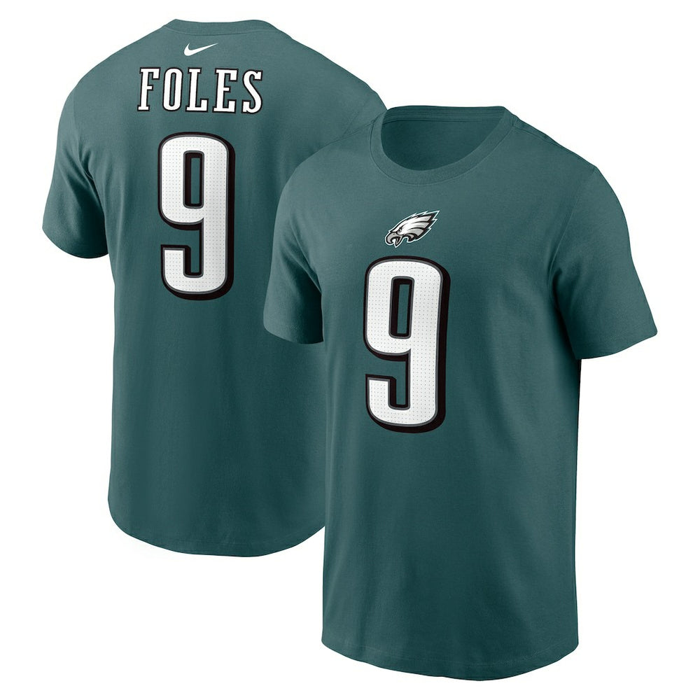 Nick Foles Philadelphia Eagles Retired Player Name & Number T-Shirt Midnight Green - Nike
