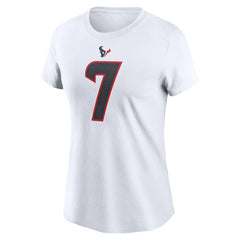 C.J. Stroud Houston Texans Women's Player Name & Number T-Shirt White - Nike