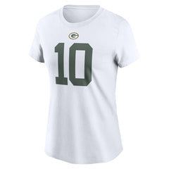 Jordan Love Green Bay Packers Women's Player Name & Number T-Shirt White - Nike
